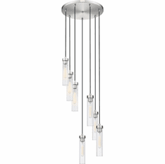 Z-Lite 740P-7R-BN Beau Modern Brushed Nickel 18" Multi Pendant Lamp