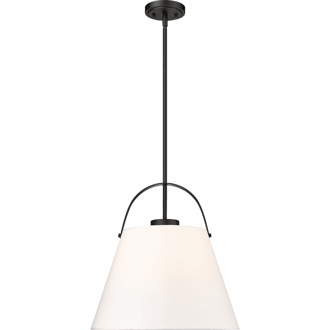 Z-Lite 743P18-MB Z-Studio Contemporary Matte Black 18" Pendant Lamp ...