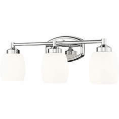 Z-Lite 745-3V-CH Kendrick Contemporary Chrome 3-Light Bathroom Lighting Sconce