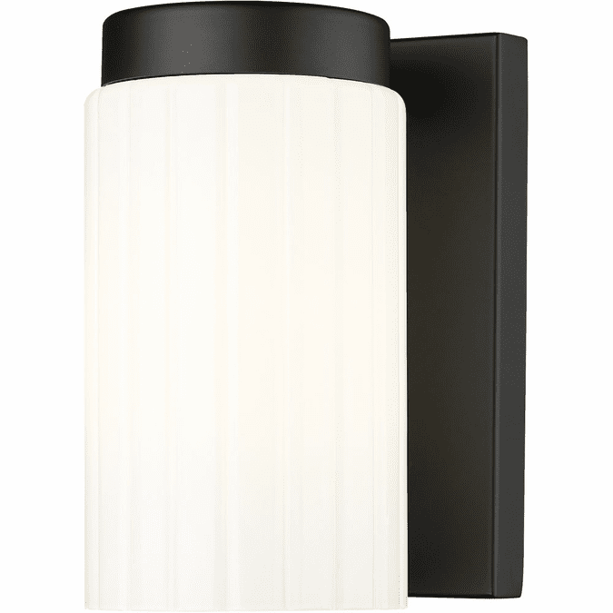Z-Lite 746-1S-MB Burk Modern Matte Black Wall Lighting Fixture