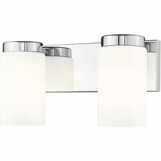Z-Lite 746-2V-CH Burk Modern Chrome 2-Light Bathroom Light