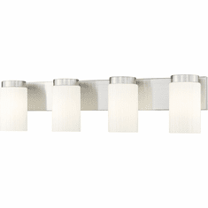 Z-Lite 746-4V-BN Burk Contemporary Brushed Nickel 4-Light Bathroom Wall Sconce