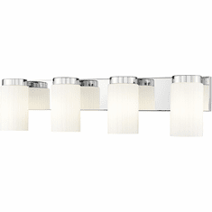 Z-Lite 746-4V-CH Burk Contemporary Chrome 4-Light Bath Lighting Sconce
