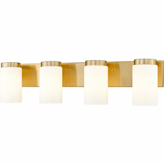 Z-Lite 746-4V-LG Burk Modern Luxe Gold 4-Light Bath Wall Sconce