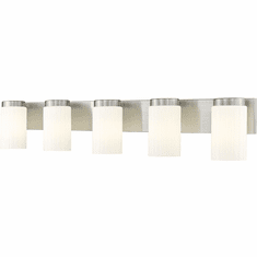 Z-Lite 746-5V-BN Burk Modern Brushed Nickel 5-Light Vanity Lighting