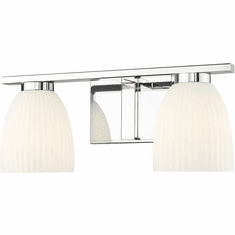 Z-Lite 7518-2V-CH Naya Modern Chrome 2-Light Bath Lighting Sconce