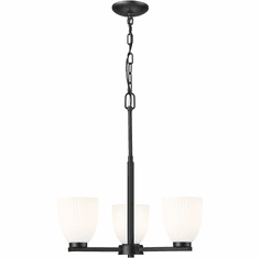 Z-Lite 7518-3MB Naya Contemporary Matte Black Mini Chandelier Light