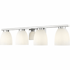 Z-Lite 7518-4V-CH Naya Contemporary Chrome 4-Light Bath Lighting Sconce