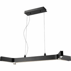 Z-Lite 8002-42MB-LED Arcano Contemporary Matte Black LED 44" Kitchen Island Light Fixture
