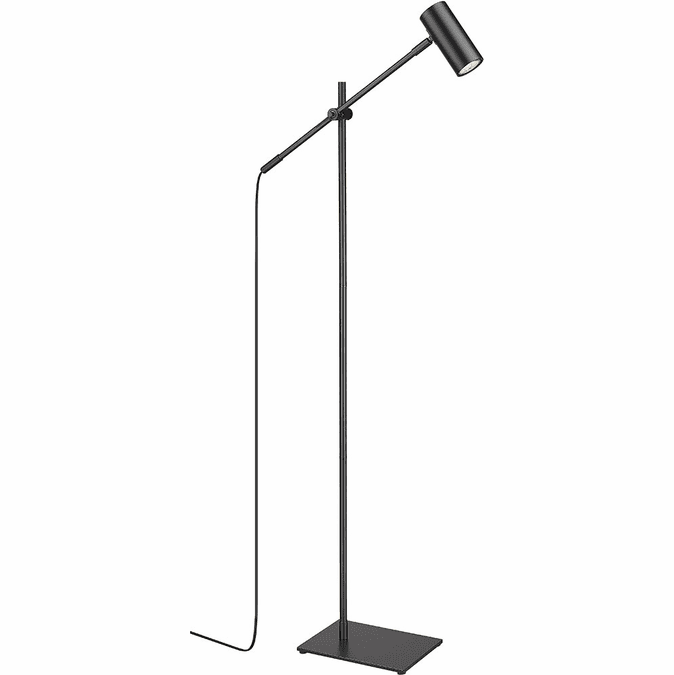 Z-Lite 814FL-MB Calumet Modern Matte Black Lighting Floor Lamp
