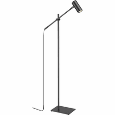 Z-Lite 814FL-MB Calumet Modern Matte Black Lighting Floor Lamp