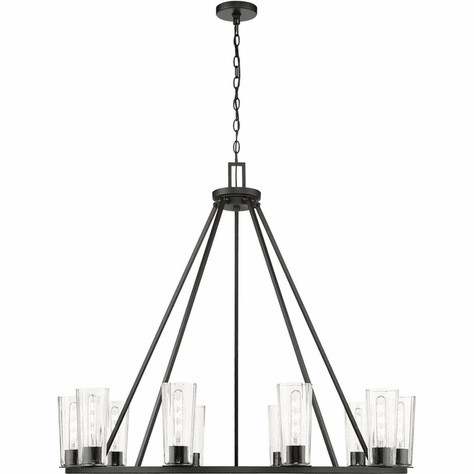 Z-Lite 826-10MB Titus Contemporary Matte Black Chandelier Lighting