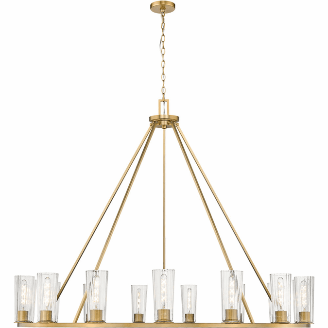 Z-Lite 826-15MGLD Titus Contemporary Modern Gold Hanging Chandelier