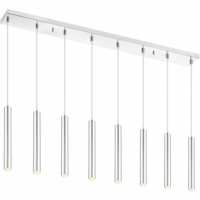 Z-Lite 917MP12-CH-LED-8LCH Forest Modern Chrome LED Multi Hanging Light