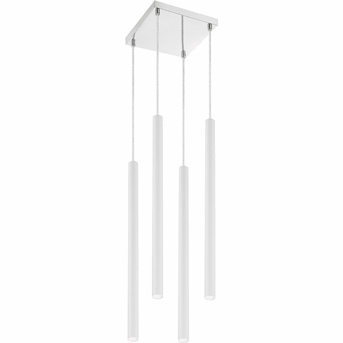 Z-Lite 917MP24-WH-LED-4SCH Forest Modern Matte White LED Multi Ceiling Pendant Light