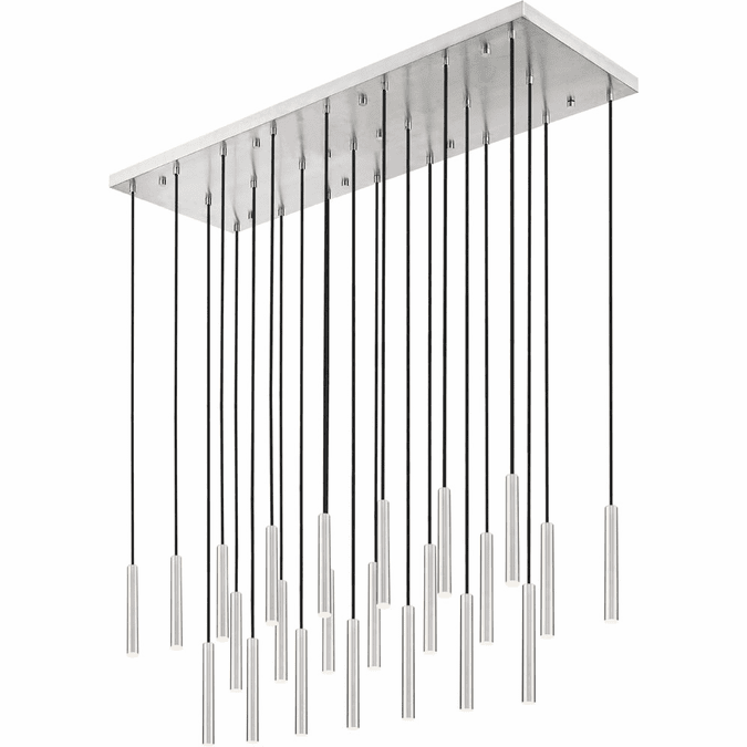 Z-Lite 919MP12-23L-BN-LED Forest Modern Brushed Nickel LED Multi Pendant Light