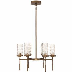 Zeev Lighting CD10116/6/AB Triticus Modern Antique Brass Lighting Chandelier