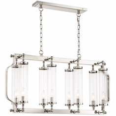 Zeev Lighting CD10171/8/PN Regis Modern Polished Nickel Island Lighting