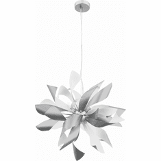 【未使用】GrabShell DBI-GSV001 [MOON WHITE] Zeev Lighting CD10262/9/S+MW Bloom Contemporary Silver w