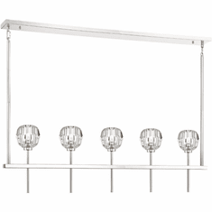 Zeev Lighting CD10269/5/PN Parisian Modern Polished Nickel Island Light Fixture