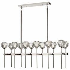 Zeev Lighting CD10304/12/PN Parisian Contemporary Polished Nickel Island Light Fixture