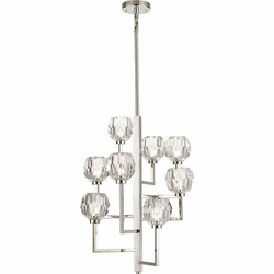 Zeev Lighting CD10306/8/PN Parisian Contemporary Polished Nickel Mini Lighting Chandelier