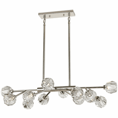 Zeev Lighting CD10312/12/PN Parisian Modern Polished Nickel Kitchen Island Light Fixture