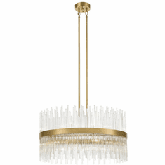 Zeev Lighting CD10313/22/AGB Citadel Contemporary Aged Brass Hanging Lamp