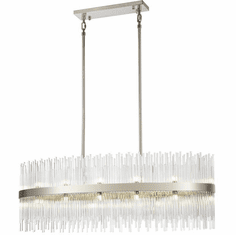 Zeev Lighting CD10383/24/PN Citadel Contemporary Polished Nickel Kitchen Island Lighting