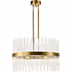 Zeev Lighting CD10407/16/P-AGB Citadel Modern Aged Brass Lighting Pendant