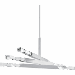 Zeev Lighting CD11350/LED-6/3x3/MW Mamadim Modern Matte White LED Chandelier Light