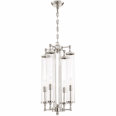 Zeev Lighting P30069/4/PN Regis Contemporary Polished Nickel Foyer Light Fixture
