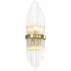 Zeev Lighting WS70048/2/AGB Citadel Modern Aged Brass Lighting Wall Sconce