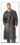 BLACK  LEATHER  BELTED TRENCH  COAT