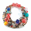 Carnival Glass Bead Bracelet
