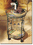 Italian Vintage Grape Wine Design Rolling cart