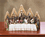 Last  Supper Gothic Mirror Set Brown Faces