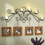 Rich Dark Wood  Metal Scroll Sconce  Candle-Photo Holder 
