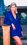 SHEER  SILK  COBALT NIGHT SHIRT