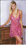 Sheer Silk Fuschia  Flared Chemise  Roses on Roses