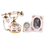 Telephone 3 PC. Floral  Porcelain Desktop Decor 