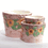 TRIPLE DAISEY DETAILED   POTTERY SET