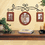 Triple Wrought Iron Wood Photo Holders
