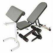 Adjustable Flat to Incline to  Decline Bench with Preacher Curl and Leg Extension/Leg Curl Attachments