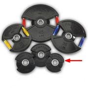 Hampton Olympic Gel Grip Plates -  Rubber Encased - 2.5 lbs