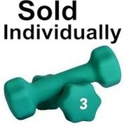 Neoprene Dumbbell - 3 lbs - Color Coded (Green)