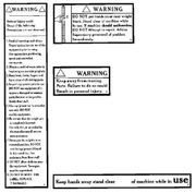 Safety Warning Stickers for Fitness Machines