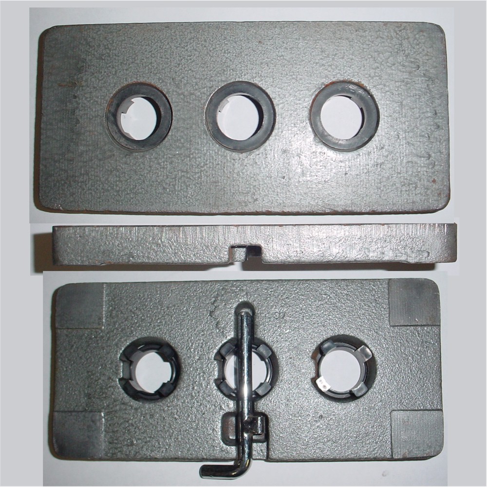 Selectorized Weight Stack Plate 10 lbs Gray Old School Cast Iron