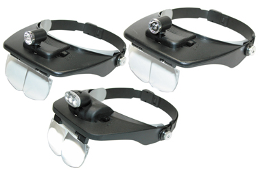 Headband Magnifiers with Light