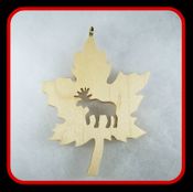 Maple Leaf with Moose